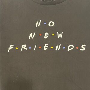 Black Graphic Tee with Colorful Dots